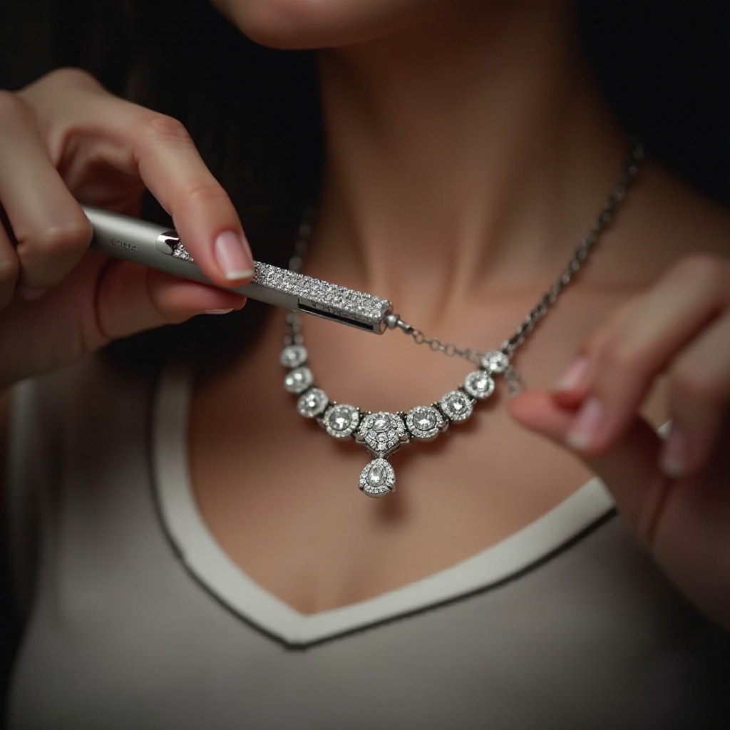 how to tell if diamond necklace is real