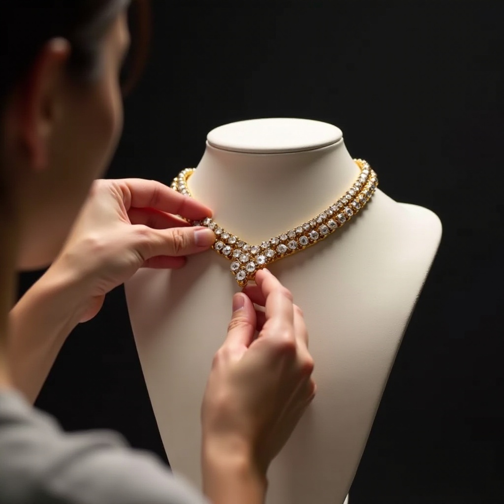 how to wrap a necklace