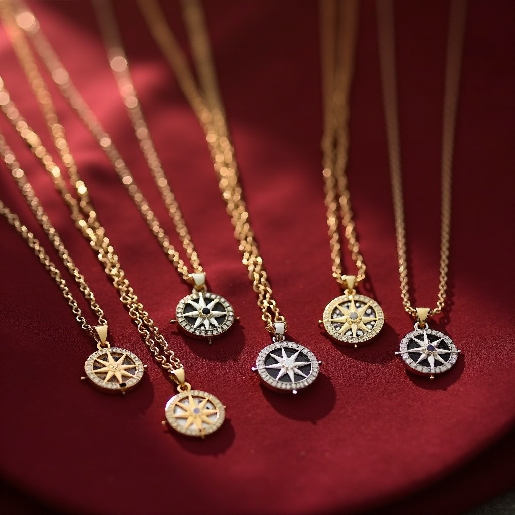 compass necklace for women