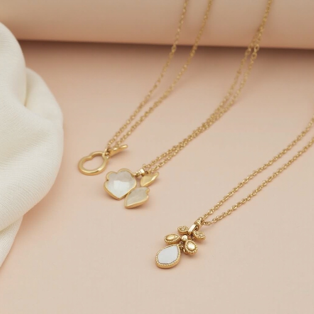 dainty paperclip necklace